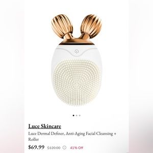 Luce Dermal Definer, Anti-Aging Facial Cleansing + Roller